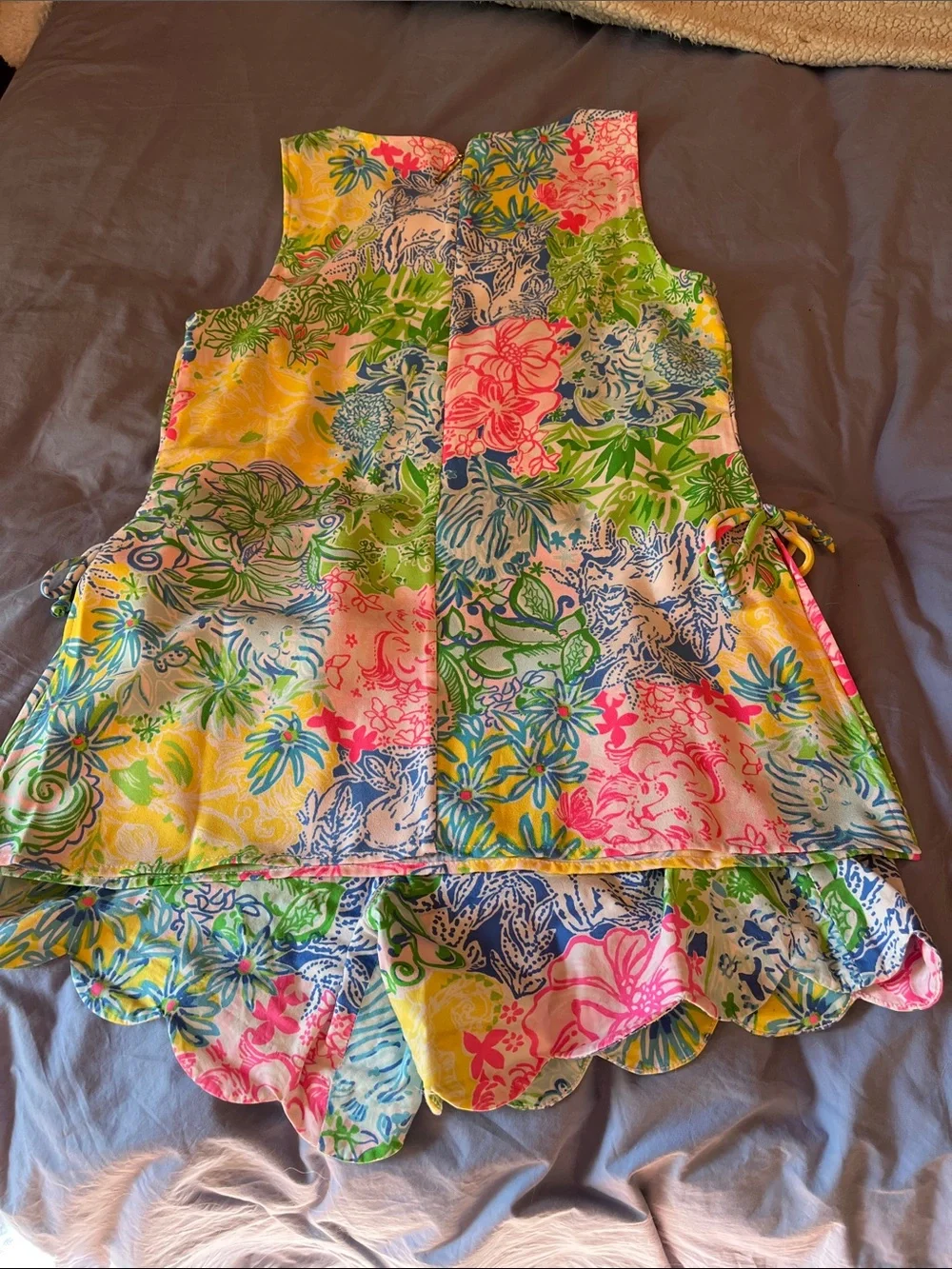 Lilly Pulitzer Multicolor Floral Print Top + matching shorts rare SET